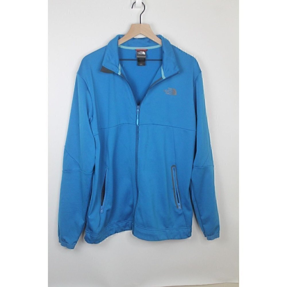 The North Face Men's Royal Blue Fleece Lined Soft Shell Jacket SZ-XL